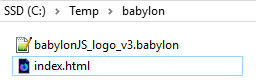 babylon default folder example