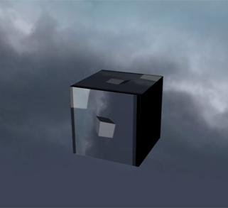 Box with sky texture and sky