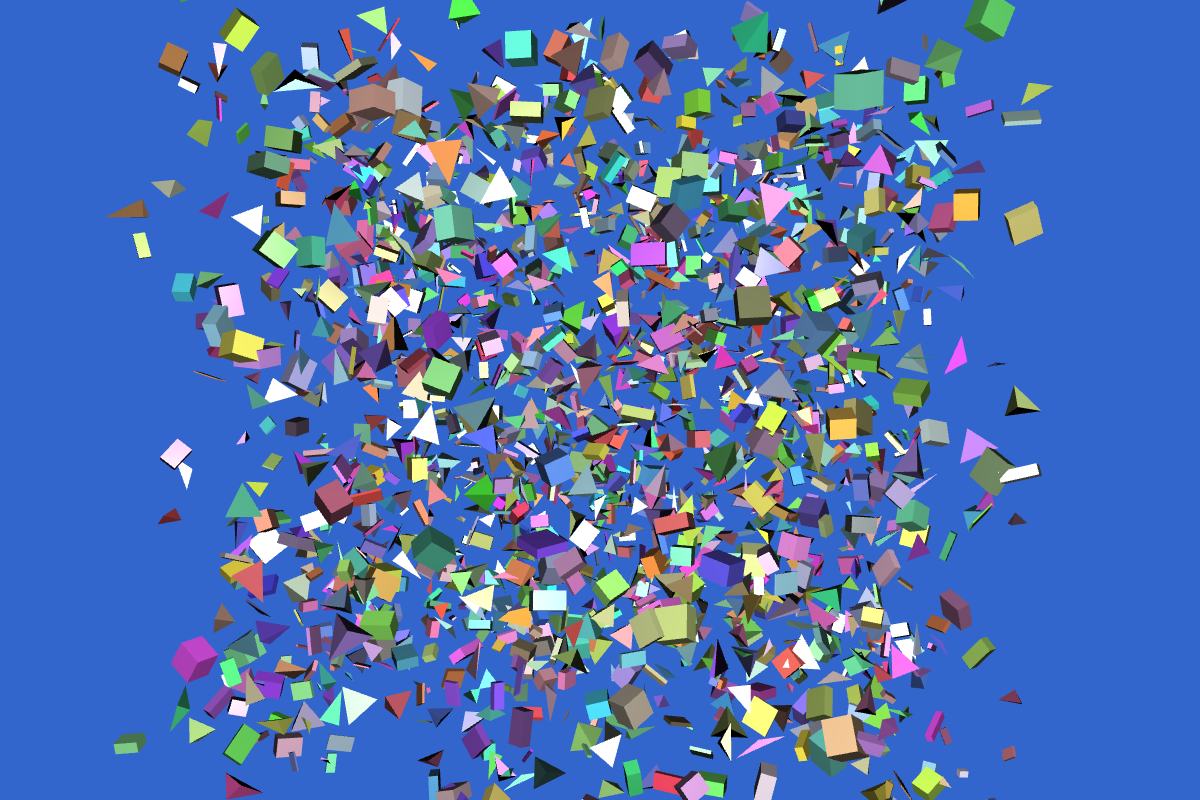 Expanding Solid Particle Systems