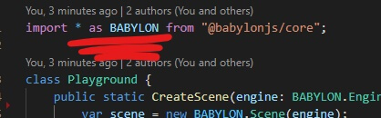 The BABYLON import