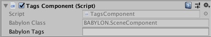 Object Component Tags
