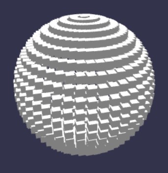 Instancing boxes on a sphere