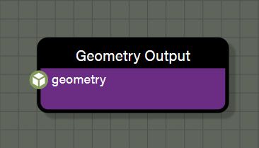 Geometry output node