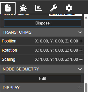 Node Geometry Editor Launch Button