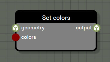 Set colors node