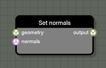 Set normals node