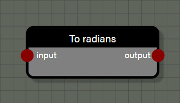 To radians node